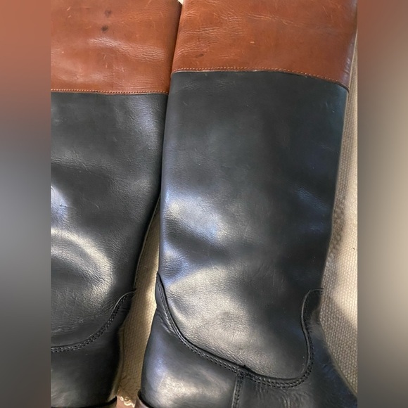 Frye "Melissa Logo" Tall Riding boots 2-Tone Size 5 - Picture 16 of 16